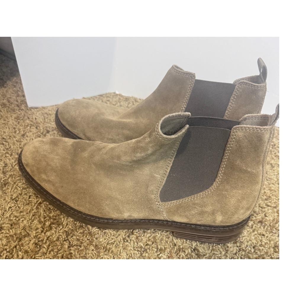 Clarks Paulsen Up Mens Brown Suede Leather Chelsea Boots 10.5 M Classic Heritage